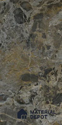 Grey Marble Look LM 23340 Rugged Slate 8 ft x 4 ft High Gloss Finish 6H Anti Scratch Acrylic Laminate - 1.5 mm | Suitable for Kitchen Cabinet, TV Unit, Wardrobe