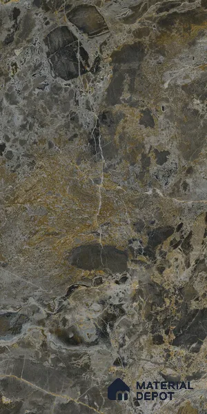 Grey Marble Look LM 23340 Rugged Slate 8 ft x 4 ft High Gloss Finish 6H Anti Scratch Acrylic Laminate - 1.5 mm | Suitable for Kitchen Cabinet, TV Unit, Wardrobe