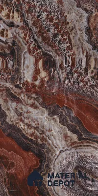 Multi Colour Marble Look LM 23345 Molten Mirage 8 ft x 4 ft High Gloss Finish 6H Anti Scratch Acrylic Laminate - 1.5 mm | Suitable for Kitchen Cabinet, TV Unit, Wardrobe