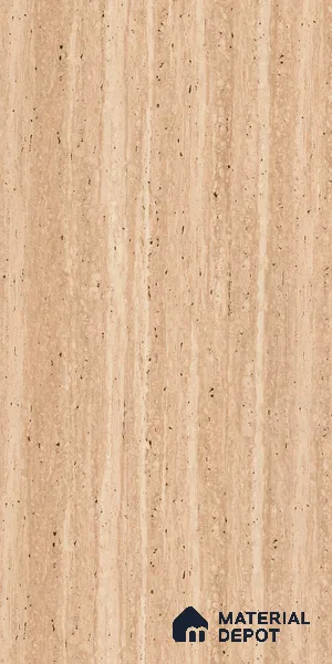 Brown Marble Look LM 23352 Earthen Drift 8 ft x 4 ft High Gloss Finish 6H Anti Scratch Acrylic Laminate - 1.5 mm | Suitable for Kitchen Cabinet, TV Unit, Wardrobe