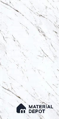 White Marble Look LM 23356 Venato Luxe 8 ft x 4 ft High Gloss Finish 6H Anti Scratch Acrylic Laminate - 1.5 mm | Suitable for Kitchen Cabinet, TV Unit, Wardrobe