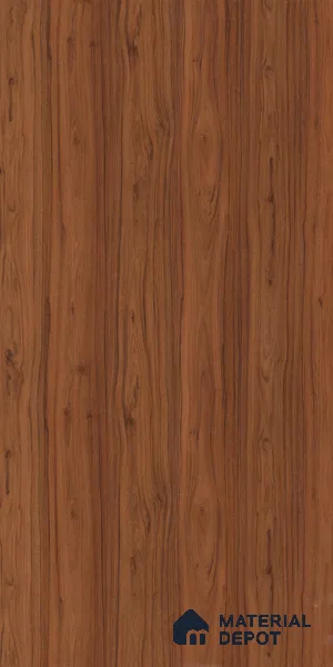 Wooden Look LM 23364 Walnut Crest 8 ft x 4 ft High Gloss Finish 6H Anti Scratch Acrylic Laminate - 1.5 mm | Suitable for Kitchen Cabinet, TV Unit, Wardrobe