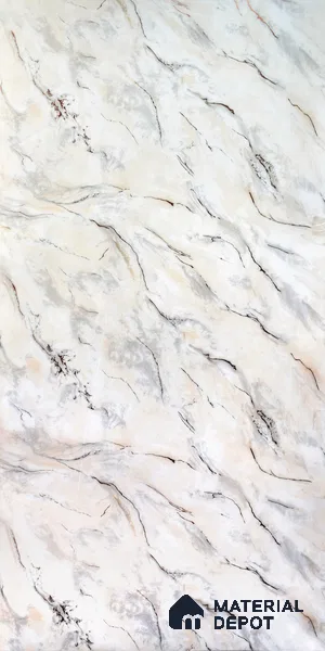 Ferrero 1B 0724 Copper Mist 8 ft x 4 ft Lazer Marble Series High Gloss Finish Acrylic Laminate - 1.5 mm (LM 01114) | Matching Edgeband Code - 724 |  Suitable for TV Unit, Wardrobe, Kitchen Cabinets
