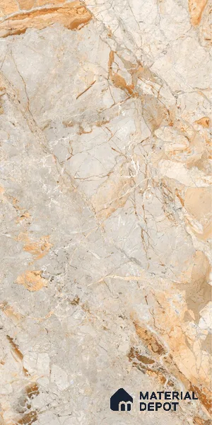 Brown Marble Look LM 06186 8 ft x 4 ft Texture Finish Decorative Laminate - 1 mm | Suitable for TV Unit, Wardrobe, Kitchen Cabinets