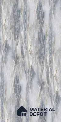 Blue Marble Look LM 06187 8 ft x 4 ft Glossy Finish Decorative Laminate - 1 mm | Suitable for TV Unit, Wardrobe, Kitchen Cabinets