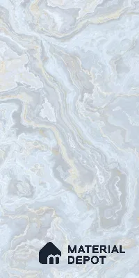 Blue Marble Look LM 06193 8 ft x 4 ft Matte Finish Decorative Laminate - 1 mm | Suitable for TV Unit, Wardrobe, Kitchen Cabinets