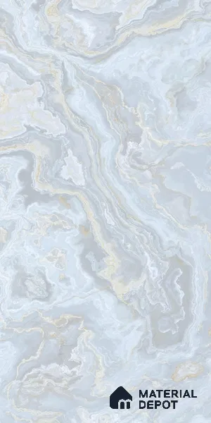 Blue Marble Look LM 06193 8 ft x 4 ft Matte Finish Decorative Laminate - 1 mm | Suitable for TV Unit, Wardrobe, Kitchen Cabinets