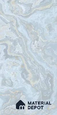 Blue Marble Look LM 06194 8 ft x 4 ft Texture Finish Decorative Laminate - 1 mm | Suitable for TV Unit, Wardrobe, Kitchen Cabinets