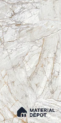 White Creck Stone Marble Look LM 06197 8 ft x 4 ft Texture Finish Decorative Laminate - 1 mm | Suitable for TV Unit, Wardrobe, Kitchen Cabinets