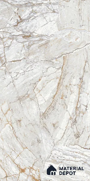 White Creck Stone Marble Look LM 06197 8 ft x 4 ft Texture Finish Decorative Laminate - 1 mm | Suitable for TV Unit, Wardrobe, Kitchen Cabinets