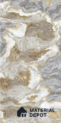 Brown Marble Look LM 06200 8 ft x 4 ft Texture Finish Decorative Laminate - 1 mm | Suitable for TV Unit, Wardrobe, Kitchen Cabinets