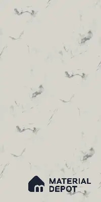 White Marble Look LM 02804 White Panda Marble 8 ft x 4 ft Natural Thermal Stone Finish Decorative Laminate - 1 mm | Suitable for TV Unit, Wardrobe, Kitchen Cabinets