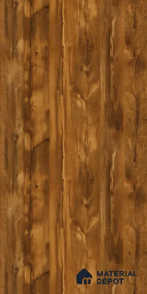 Wooden Look LM 02873 Boston Russet 8 ft x 4 ft Zero Soft Matt Finish Decorative Laminate - 1 mm | Suitable for TV Unit, Wardrobe, Kitchen Cabinets