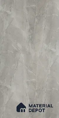 Grey Marble Look LM 05345 8 ft x 4 ft Texture Finish Decorative Laminate - 1 mm | Suitable for TV Unit, Wardrobe, Kitchen Cabinets