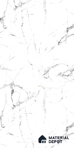 White Marble Look LM 05346 8 ft x 4 ft Texture Finish Decorative Laminate - 1 mm | Suitable for TV Unit, Wardrobe, Kitchen Cabinets