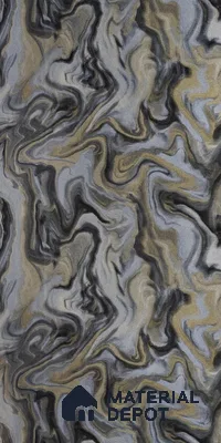 Grey Wave Look LM 13843 8 ft x 4 ft High Gloss Finish Decorative Laminate - 1 mm | Suitable for TV Unit, Wardrobe, Kitchen Cabinets