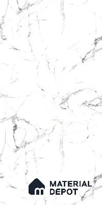White Marble Look LM 13882 8 ft x 4 ft High Gloss Finish Decorative Laminate - 1 mm | Suitable for TV Unit, Wardrobe, Kitchen Cabinets