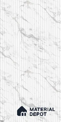 Marble Fluted LM 21344 8 ft x 4 ft Glossy Finish Decorative Laminate - 1 mm | Suitable for TV Unit,Wardrobe, Kitchen Cabinets