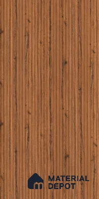 Wooden Fluted LM 21345 8 ft x 4 ft Glossy Finish Decorative Laminate - 1 mm | Suitable for TV Unit,Wardrobe, Kitchen Cabinets