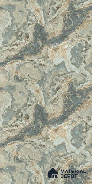 Grey Marble Look LM 21394 8 ft x 4 ft High Gloss Finish Decorative Laminate - 1 mm | Suitable for TV Unit, Wardrobe, Kitchen Cabinets