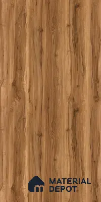 Wooden Look LM 21395 Swiss Walnut 8 ft x 4 ft High Gloss Finish Decorative Laminate - 1 mm | Suitable for TV Unit, Wardrobe, Kitchen Cabinets