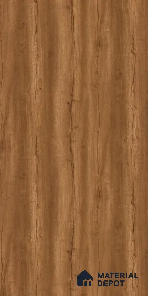 Wooden Look LM 21398 Regal Dark 8 ft x 4 ft High Gloss Finish Decorative Laminate - 1 mm | Suitable for TV Unit, Wardrobe, Kitchen Cabinets