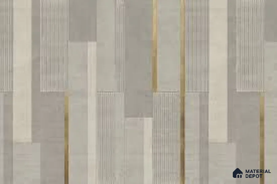 Duco Paintable Geometric Stripes B 8 ft x 4 ft CNC Made HDHMR Panel - 12 mm