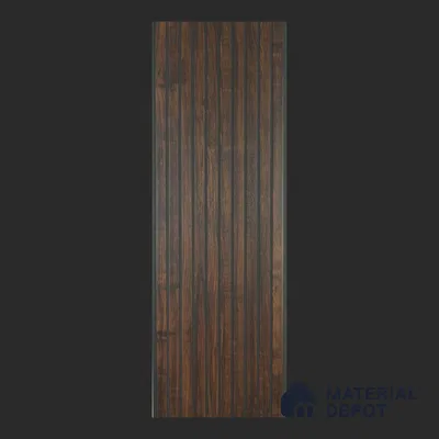 Brown Wooden Louver PN 00386 10 ft x 12 inch PVC Panel - 10 mm | Suitable for Feature Wall, TV Unit & Living Room | Width is Subjected to 5% Variation