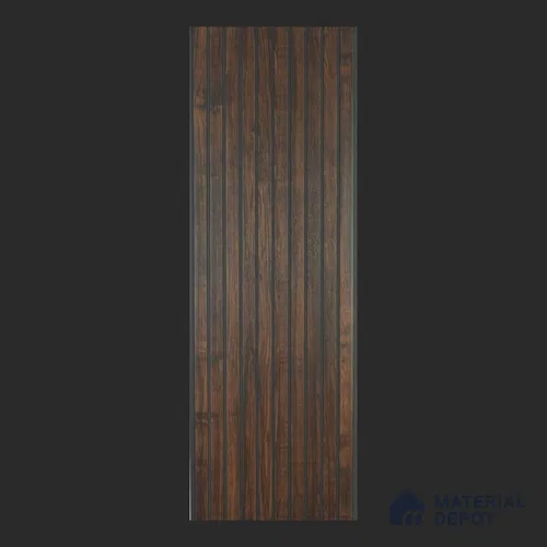Brown Wooden Louver PN 00386 10 ft x 12 inch PVC Panel - 10 mm | Suitable for Feature Wall, TV Unit & Living Room | Width is Subjected to 5% Variation