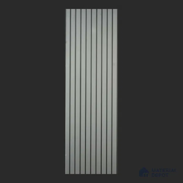 Grey Stone Look PVC Louver/Panel | 10 ft x 1 ft | 10 - mm | PN 08031