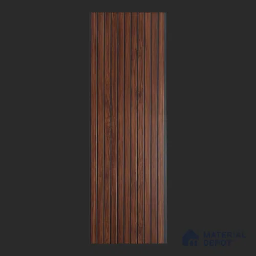 Brown Wood Look PVC Louver/Panel | 10 ft x 1 ft | 10 - mm | PN 08028
