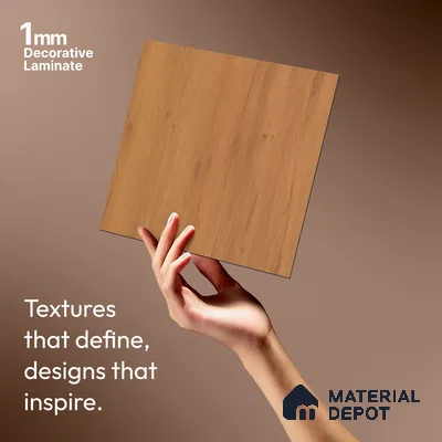 Wooden Look LM 01206 Urban Blend 8 ft x 4 ft Texture Finish Laminates - 1 mm  | Suitable for TV Unit, Wardrobe, Kitchen Cabinets