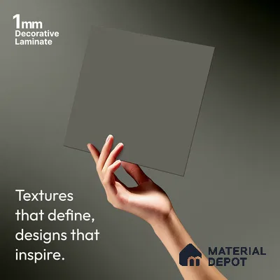 LM 01345 Sheer 8 ft x 4 ft Super Matte Finish Decorative Laminate - 1 mm  | Suitable for Living Room, Kitchen, Office