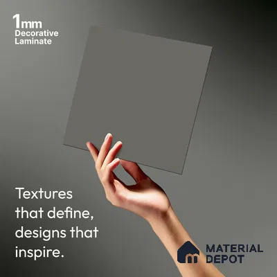 LM 01346 Mud Ash 8 ft x 4 ft Super Matte Finish Decorative Laminate - 1 mm  | Suitable for Living Room, Kitchen, Office