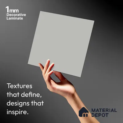 LM 01350 Dust 8 ft x 4 ft Super Matte Finish Decorative Laminate - 1 mm  | Suitable for Living Room, Kitchen, Office