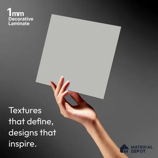 LM 01350 Dust 8 ft x 4 ft Super Matte Finish Decorative Laminate - 1 mm  | Suitable for Living Room, Kitchen, Office
