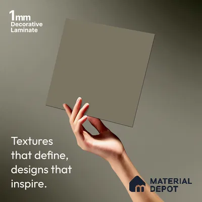 LM 01355 Beige 8 ft x 4 ft Super Matte Finish Decorative Laminate - 1 mm  | Suitable for Living Room, Kitchen, Office