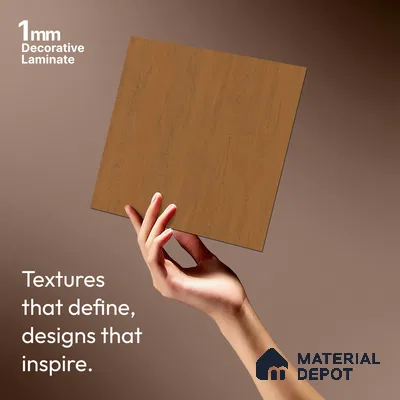 Wooden Look LM 01388 Natural Pine 8 ft x 4 ft Texture Finish Decorative Laminate - 1 mm  | Suitable for TV Unit, Wardrobe, Kitchen Cabinets