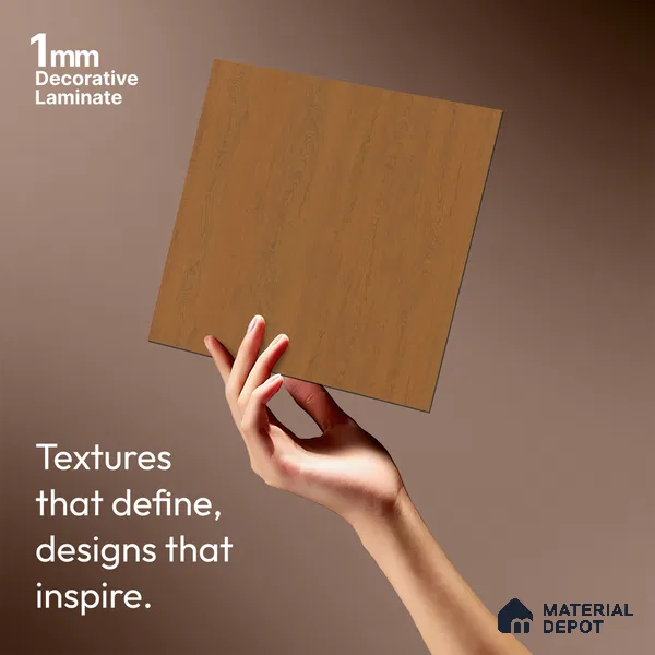 Wooden Look LM 01388 Natural Pine 8 ft x 4 ft Texture Finish Decorative Laminate - 1 mm | Suitable for TV Unit, Wardrobe, Kitchen Cabinets