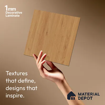 Wooden Look LM 01392 Earthy Elite 8 ft x 4 ft Texture Finish Decorative Laminate - 1 mm  | Suitable for TV Unit, Wardrobe, Kitchen Cabinets