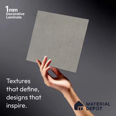 Stone Look LM 01396 Tokyo Millet 8 ft x 4 ft Texture Finish Decorative Laminate - 1 mm  | Suitable for TV Unit, Wardrobe, Kitchen Cabinets
