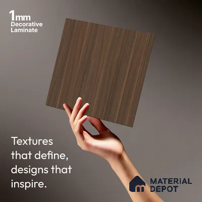 Wooden Look LM 01411 Tango Wood 8 ft x 4 ft PU Finish Decorative Laminate - 1 mm  | Suitable for TV Unit, Wardrobe, Kitchen Cabinets