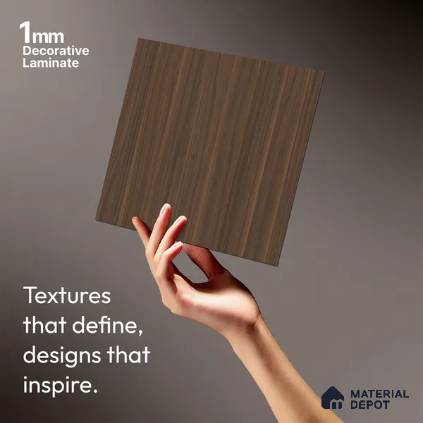 Wooden Look LM 01411 Tango Wood 8 ft x 4 ft PU Finish Decorative Laminate - 1 mm  | Suitable for TV Unit, Wardrobe, Kitchen Cabinets