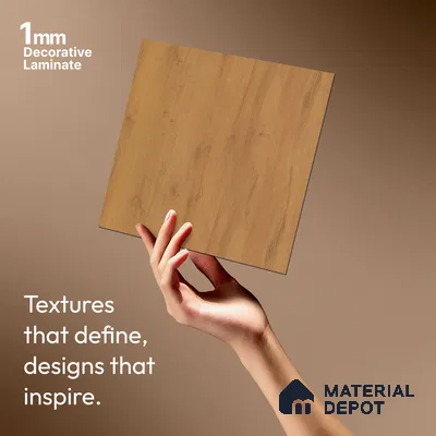 Wooden Look LM 01418 Urban Blend 8 ft x 4 ft Texture Finish Decorative Laminate - 1 mm  | Suitable for TV Unit, Wardrobe, Kitchen Cabinets