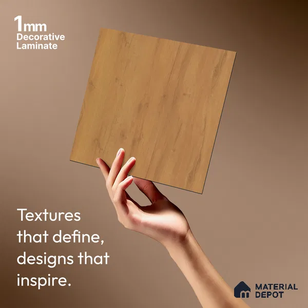 Wooden Look LM 01432 Urban Blend 8 ft x 4 ft Texture Finish Decorative Laminate - 1 mm  | Suitable for TV Unit, Wardrobe, Kitchen Cabinets