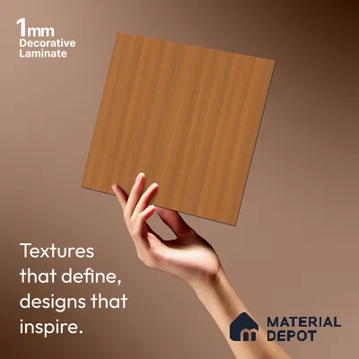 Wooden Look LM 01452 Almond Allure 8 ft x 4 ft Super Matte Finish Decorative Laminate - 1 mm  | Suitable for TV Unit, Wardrobe, Kitchen Cabinets