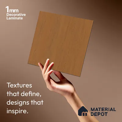 Wooden Look LM 01495 Natural Pine 8 ft x 4 ft Suede Finish Decorative Laminate - 1 mm  | Suitable for TV Unit, Wardrobe, Kitchen Cabinets