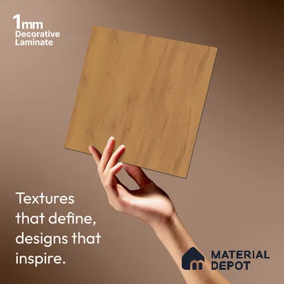Wooden Look LM 01498 Urban Blend 8 ft x 4 ft Suede Finish Decorative Laminate - 1 mm  | Suitable for TV Unit, Wardrobe, Kitchen Cabinets