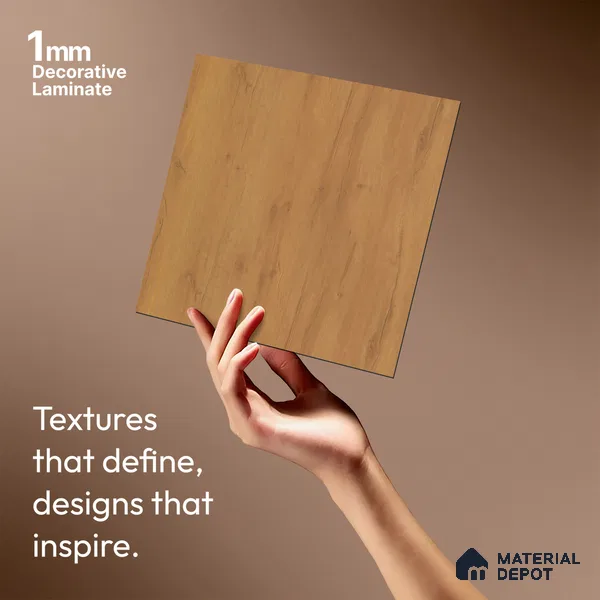 Wooden Look LM 01498 Urban Blend 8 ft x 4 ft Suede Finish Decorative Laminate - 1 mm  | Suitable for TV Unit, Wardrobe, Kitchen Cabinets