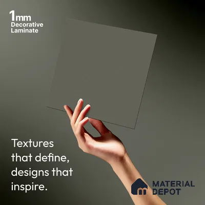 LM 01508 Sheer 8 ft x 4 ft Suede Finish Decorative Laminate - 1 mm  | Suitable for Living Room, Kitchen, Office